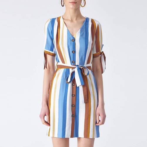 Robin D86074 Bayan Elbise 9Y INDIGO